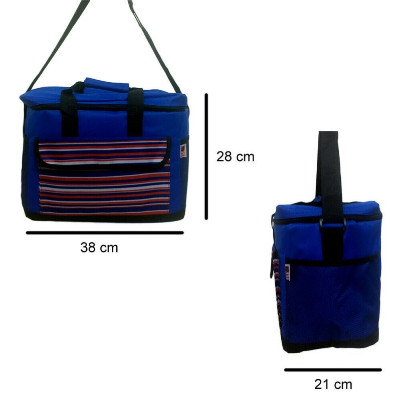 DOBO Borsa termica 24 litri frigo campeggio lavoro cibo freddo isol...