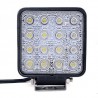 Faro di profondità da lavoro LED proiettore luce anabbagliante capote faretto offroad Truck Jeep Auto Barca Suv (48W Quadrato) 