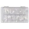 DOBO 500 Tips unghie finte nail art ricostruzione colore trasparent...