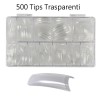 DOBO 500 Tips unghie finte nail art ricostruzione colore trasparent...