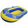 DOBO Canotto gonfiabile 1 persona PVC max 90KG gommone giallo blu b...