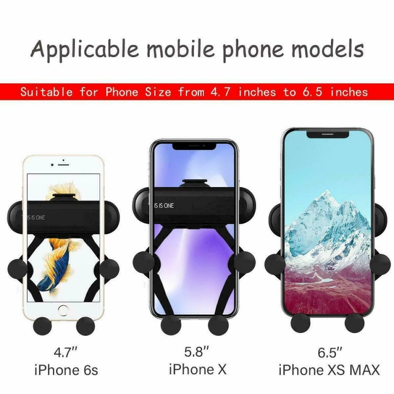 Generico Supporto smartphone auto bocchetta aria cellulare universa...