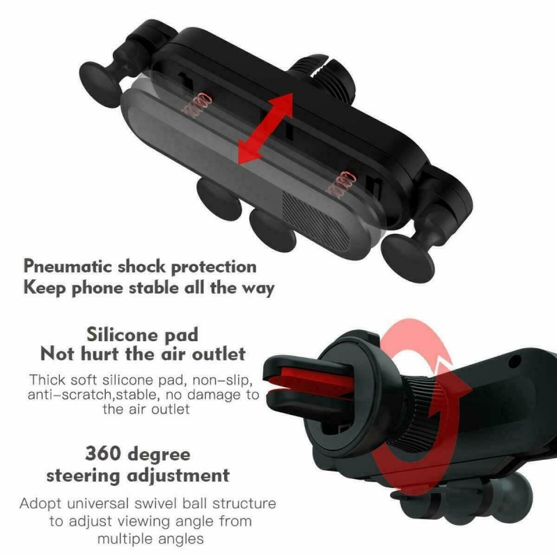 Generico Supporto smartphone auto bocchetta aria cellulare universa...