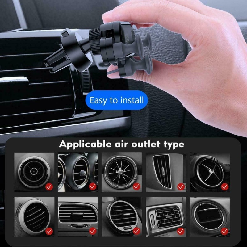 Generico Supporto smartphone auto bocchetta aria cellulare universa...