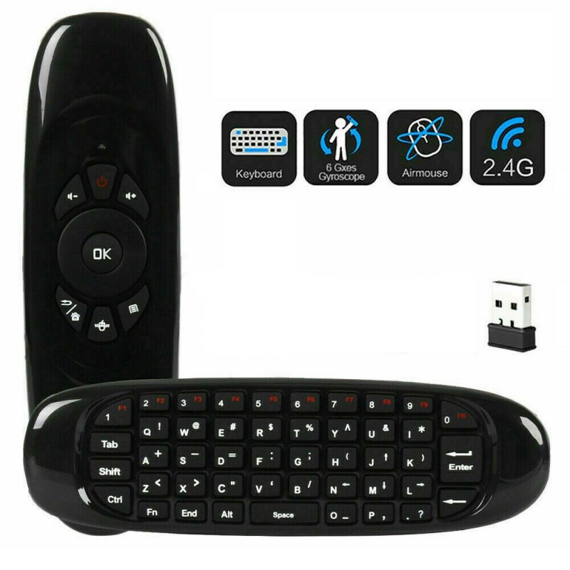 Generico Telecomando tastiera wireless per PC android smart tv comp...