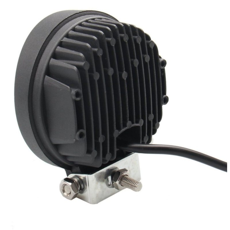 Faro di profondità da lavoro LED proiettore luce anabbagliante capote faretto offroad Truck Jeep Auto Barca Suv (27W Rotondo)