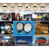 Faro di profondità da lavoro LED proiettore luce anabbagliante capote faretto offroad Truck Jeep Auto Barca Suv (27W Rotondo)