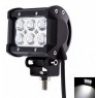 Faro di profondità da lavoro LED proiettore luce anabbagliante capote faretto offroad Truck Jeep Auto Barca Suv (18W Ovale)