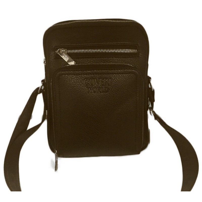 COVERI COLLECTION Borsello tracolla regolabile uomo pelle borsellin...
