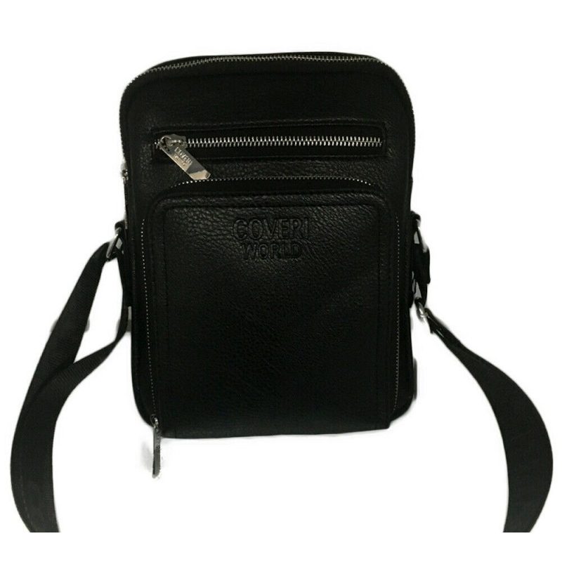 COVERI COLLECTION Borsello tracolla regolabile uomo pelle borsellin...