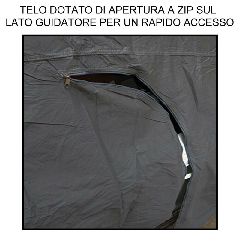 DOBO Telo copriauto FELPATO protezione auto intemperie sole pioggia...