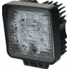Faro di profondità da lavoro LED proiettore luce anabbagliante capote faretto offroad Truck Jeep Auto Barca Suv (27W Quadrato)