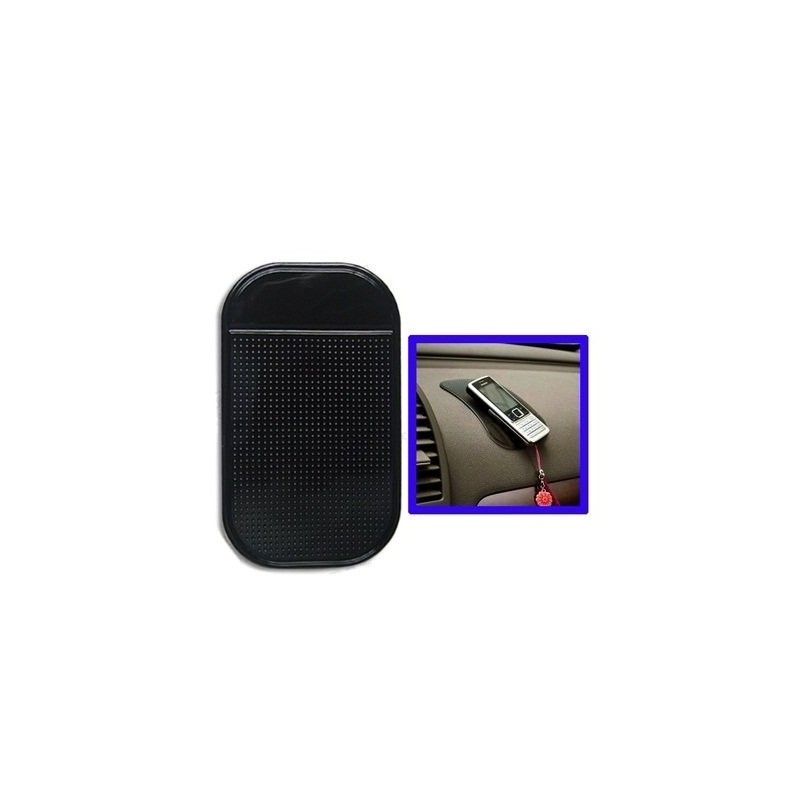 Tappetino in silicone nero antiscivolo adesivo per cruscotto porta reggi oggetti per cellulare smartphone mp3