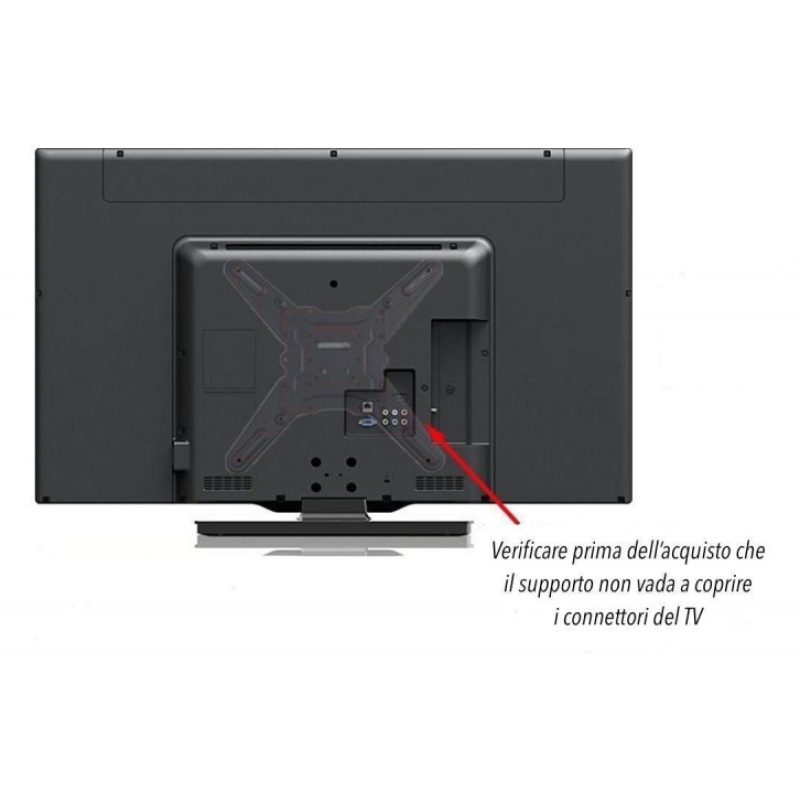 Staffa porta TV monitor 14" a 46" pollici supporto a parete per televisori plasma LCD con braccio estensibile max 50KG