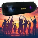 Cassa speaker bluetooth BT altoparlante radio FM luce LED USB AUX musica TF card