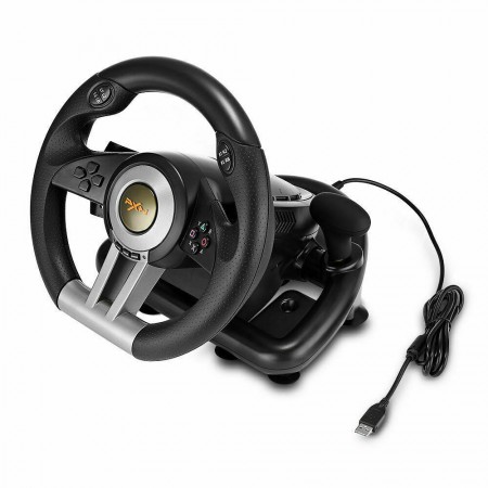 Volante gaming sportivo pedali compatibile PC PS XBOX console steering wheel