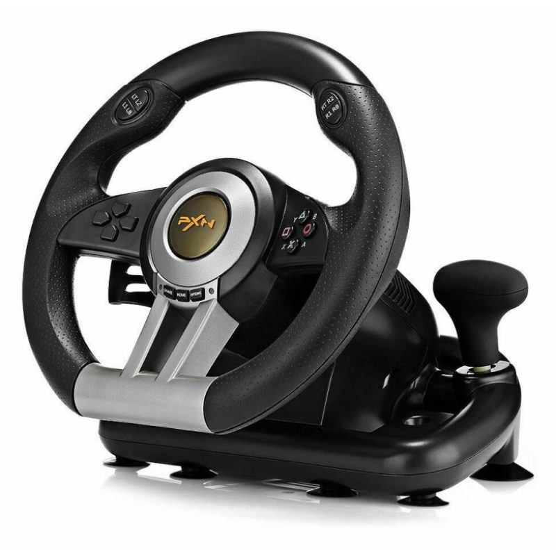Generico Volante gaming sportivo pedali compatibile PC PS XBOX cons...