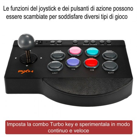 Joystick controller arcade Game cavo USB D-pad retro compatibile PC PS Xbox ONE