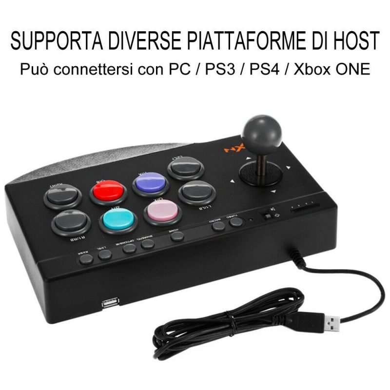 Generico Joystick controller arcade Game cavo USB D-pad retro compa...