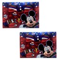 2x Cartellina Mickey mouse Disney porta fogli Topolino scuola bambino cartella