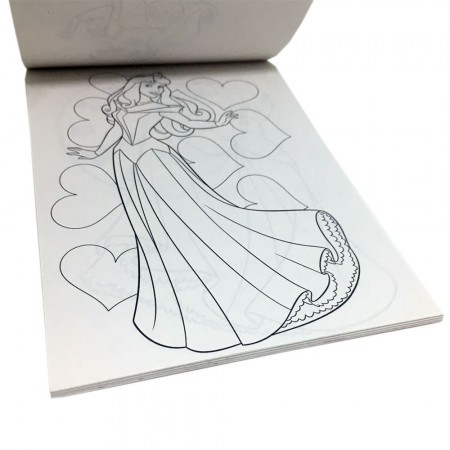2x Diari per colorare per Bambine Principesse Disney piccolo libro scuola