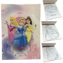 2x Diari per colorare per Bambine Principesse Disney piccolo libro scuola