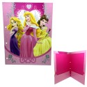 Cartellina porta Fogli Disney Principesse per bambini scuola porta disegni casa