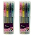 2x Set pennarelli Glitter Disney Minnie scuola bambini 8pz penne disegnare brill