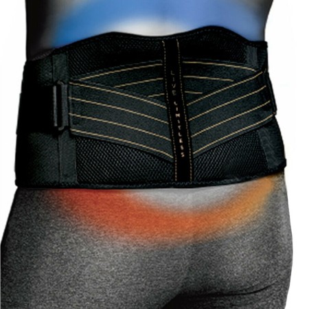 NEW Fascia SCHIENA tutore Lombare gel effetto caldo freddo sport dolori supporto