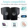 Generico Casse audio PC jack 3.5mm suono stereo PC notebook device ...