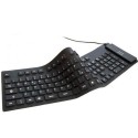 Tastiera silicone flessibile USB PS2 laptop PC notebook impermeabile lavabile
