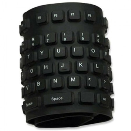 Tastiera silicone flessibile USB PS2 laptop PC notebook impermeabile lavabile
