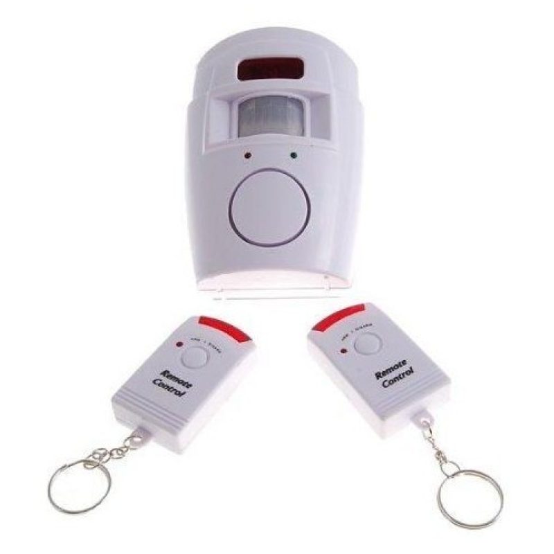 Kit allarme antifurto casa ufficio box sirena 105 DB wireless con 2 telecomandi