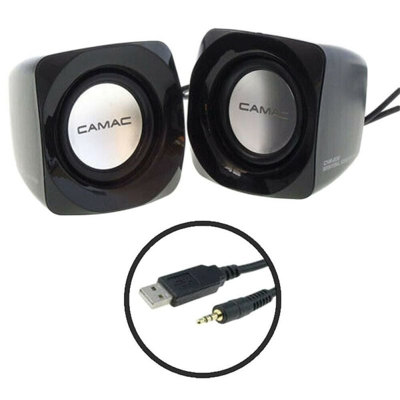 Generico Coppia casse altoparlanti PC jack 3.5mm USB laptop CMK208 ...