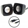 Generico Coppia casse altoparlanti PC jack 3.5mm USB laptop CMK208 ...
