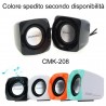 Generico Coppia casse altoparlanti PC jack 3.5mm USB laptop CMK208 ...