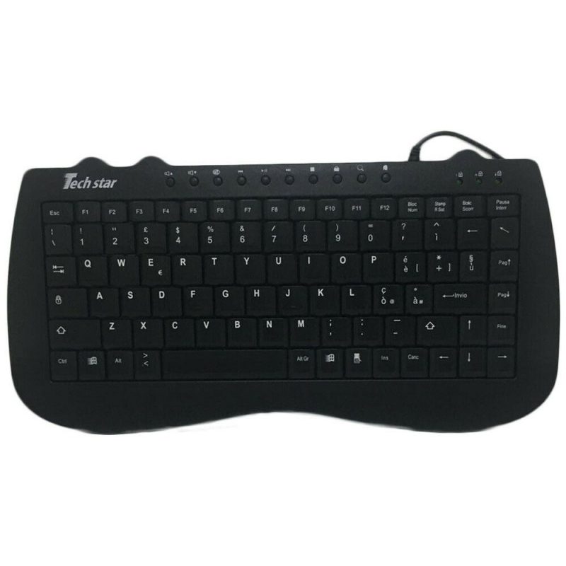 Generico Tastiera USB ultra sottile cablata PC notebook Waterproof ...