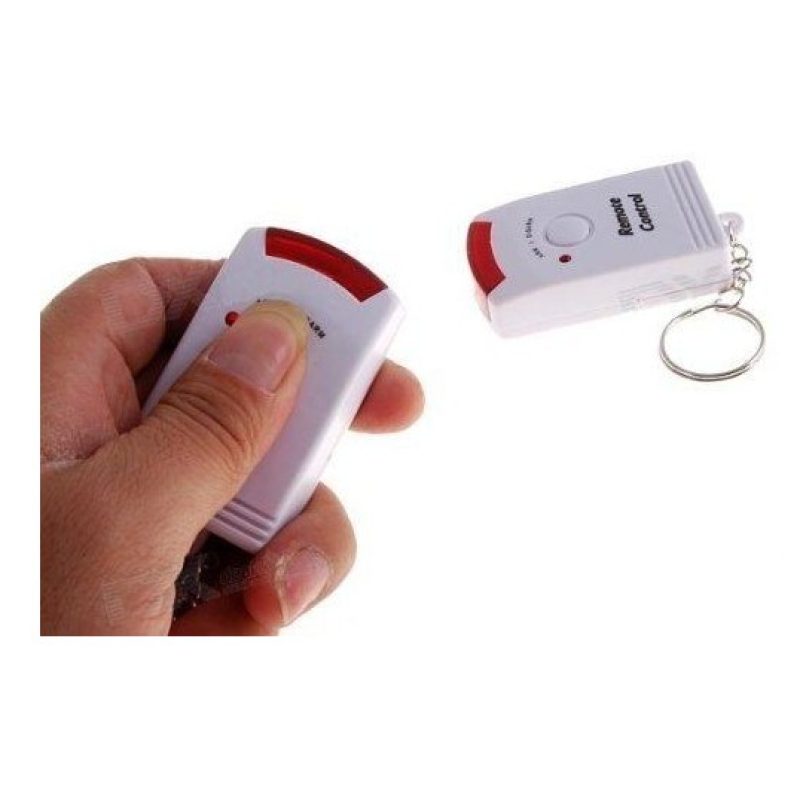 Kit allarme antifurto casa ufficio box sirena 105 DB wireless con 2 telecomandi