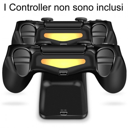 Doppio caricatore Joypad per Playstation 4 controller PS4 dualshock 2 micro USB
