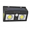 Faretto esterno 40W faro luce 62 LED cob sensore movimento casa energia solare