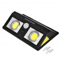 Faretto esterno 40W faro luce 62 LED cob sensore movimento casa energia solare