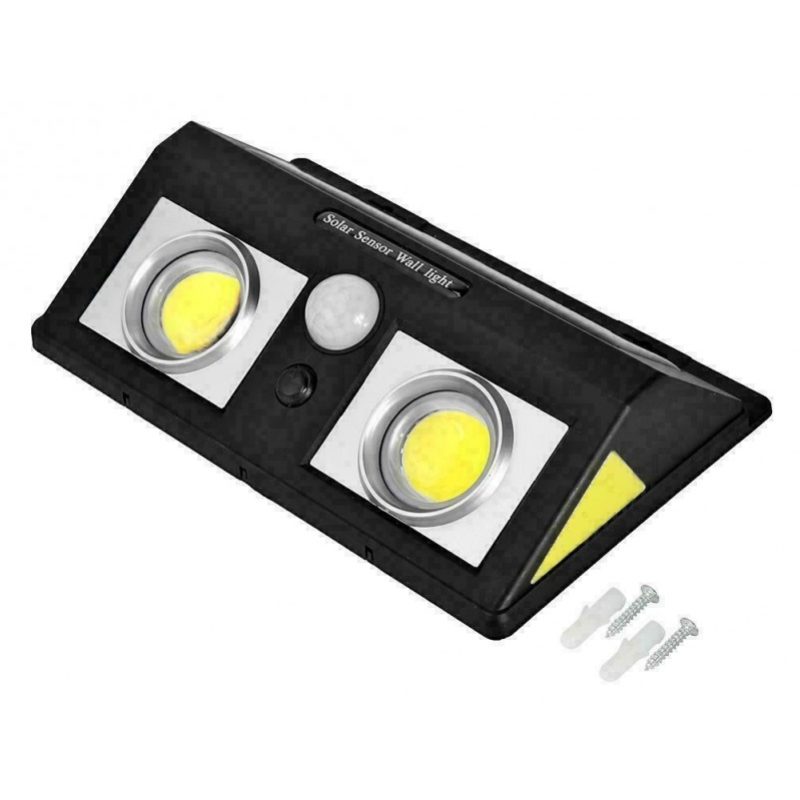 Generico Faretto esterno 40W faro luce 62 LED cob sensore movimento...