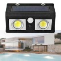 Faretto esterno 40W faro luce 62 LED cob sensore movimento casa energia solare