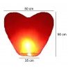 DOBO 30x Lanterna mongolfiera cinese volante forma CUORE festa matr...