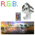 Faretto proiettore LED 10W immersione subacqueo luce fredda calda RGB Multicolor