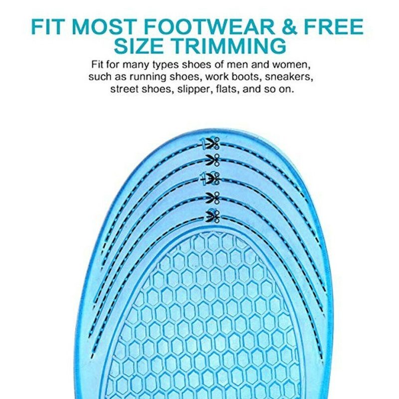 DOBO 2 Solette gel Memory Foam scarpe uomo plantare silicone suppor...