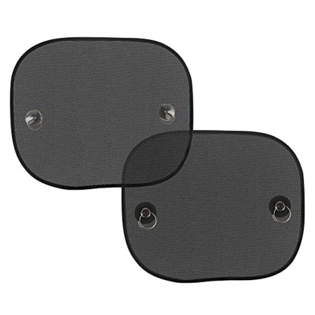 2x Tendine parasole auto universali 44x38cm vetro laterale finestrini flessibili