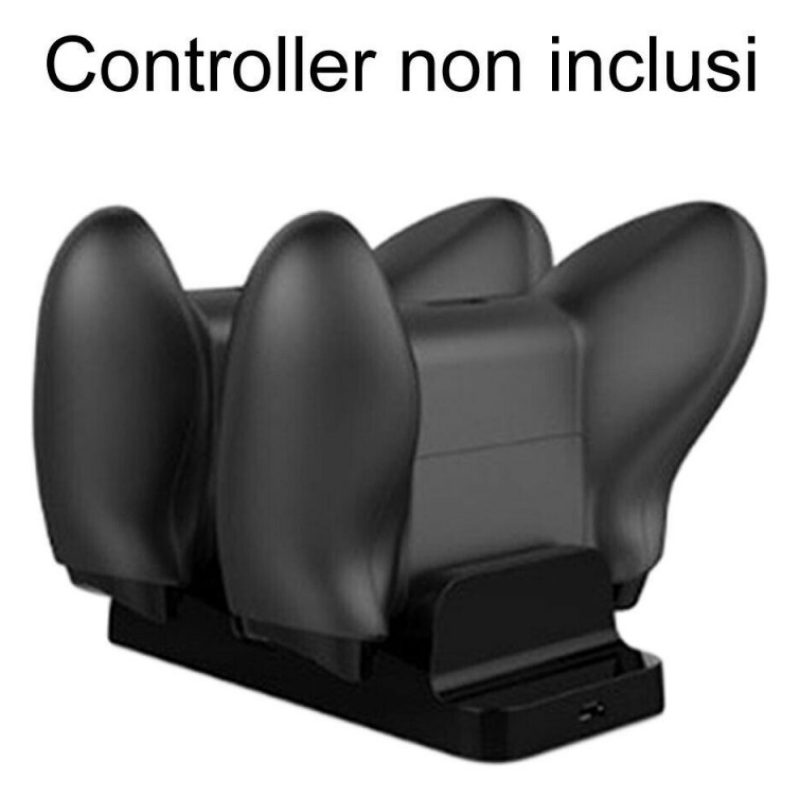 Generico Stand NERO supporto ricarica controller Xbox ONE S doppio ...