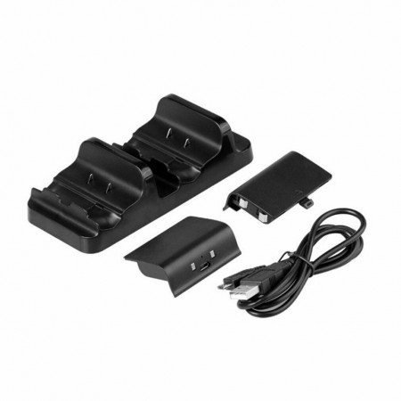 Stand NERO supporto ricarica controller Xbox ONE S doppio caricatore Joystick