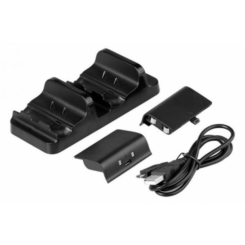 Generico Stand NERO supporto ricarica controller Xbox ONE S doppio ...